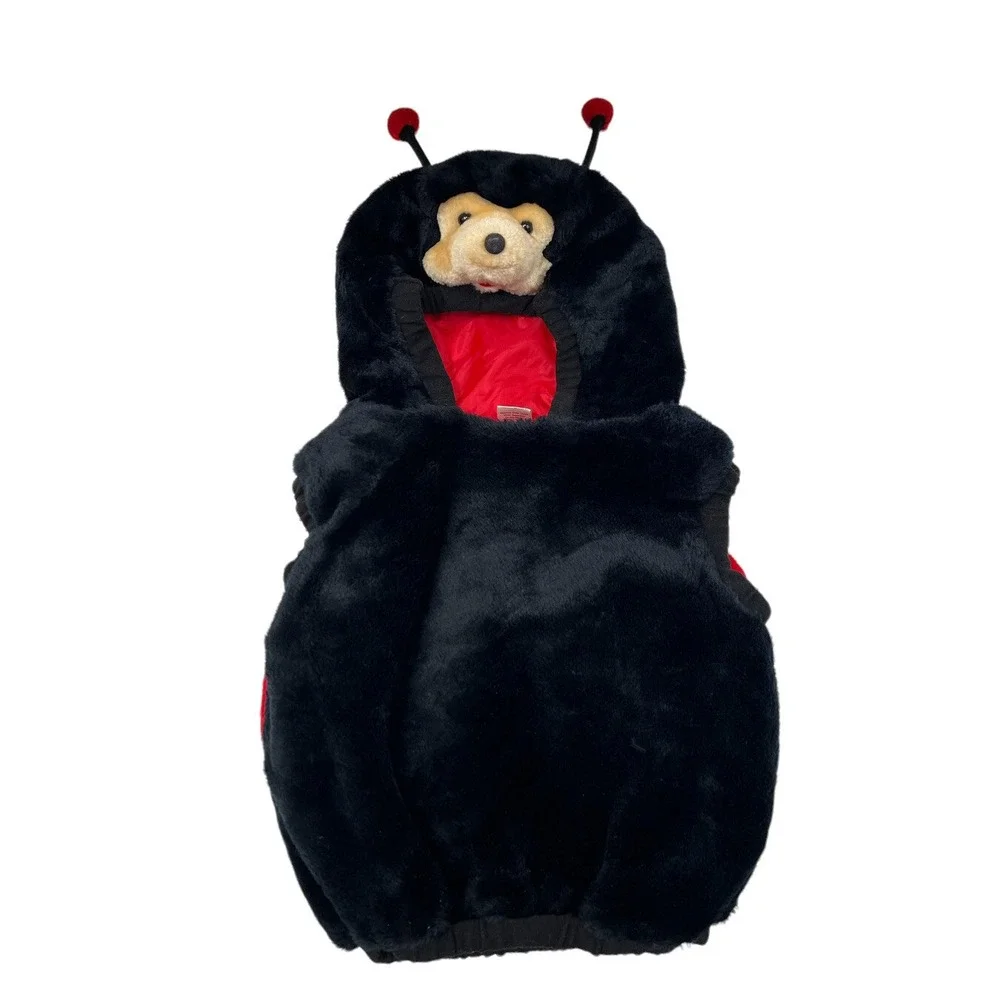 Toddler Costume Ladybug Insect Bubble Costume Pretend Play Size 12-24 Months Red
